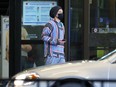 A man walks outside the COVID-19 vaccination site at RBC Convention Centre in Winnipeg on Sunday, May 23, 2021.