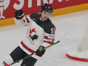 Winnipeg Jets prospect Cole Perfetti scored two goals in the world championships and played in the gold medal game against Finland, which Canada won 3-2.