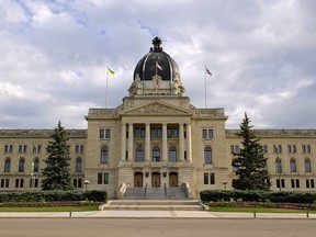 The Saskatchewan Legislative Building is seen in Regina.
