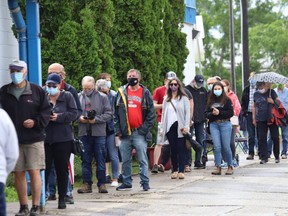 A COVID-19 vaccination walk-in clinic was held at Carmichael Arena in Sudbury, Ont., Monday, June 14, 2021.