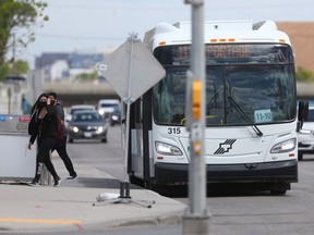 A Winnipeg Transit bus in Winnipeg on Tuesday, June 1, 2021.