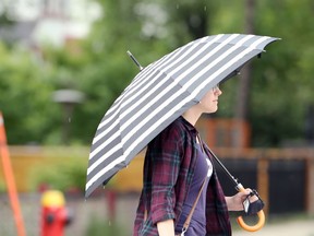 Winnipeggers have been using umbrellas for shade most of this summer but recently they're being used to keep us dry.