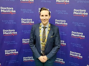Dr. Kristjan Thompson, president of Doctors Manitoba. Supplied photo.
