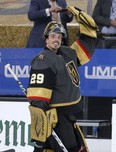 The Vegas Golden Knights on Tuesday traded goaltender Marc-Andre Fleury — and the final year of his $7-million salary — to the Chicago Blackhawks in exchange for the minor-league equivalent of a bucket of hockey pucks.