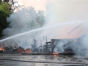 Surrey, B.C.'s St. George Coptic Orthodox Church was destroyed by an early-morning fire on Monday, July 19, 2021.