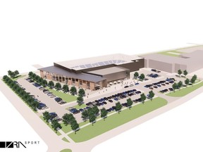 An artist’s rendering shows what the brand new Southeast Event Centre in Steinbach could look like once completed.