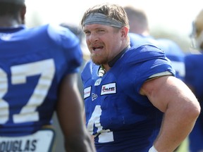 Adam Bighill during local CFL football club training camp in Winnipeg on Wednesday, July 14, 2021.