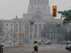 Smoke from numerous wildfires settled over Winnipeg earlier this week, which resulted in poor air quality and reduced visibility.