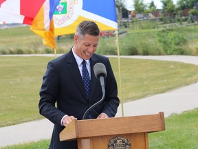 Photo by James Snell. Winnipeg Mayor Brian Bowman dispelled rumours on Thursday that he is stepping down to become a senator or other federal official.