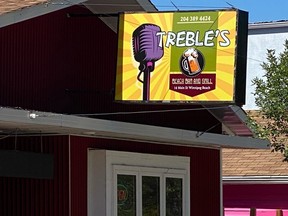 Treble's Beach Bar and Grill on Main Street in Winnipeg Beach. 
Hal Anderson/Winnipeg Sun
