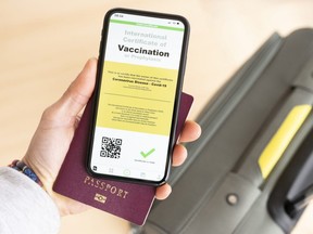 If you want to the leave the province by air, rail or ship you'll need to sign up for the federal proof of vaccination credential.