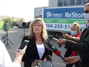 PC leadership candidate and former federal cabinet minister Shelly Glover at her campaign launch last month.