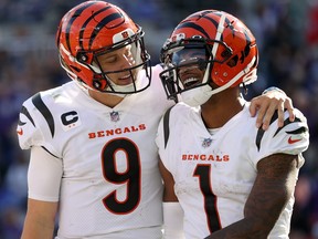 Bengals quarterback Joe Burrow and teammates Ja'Marr Chase have become a lethal duo so far this season.