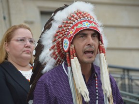 Assembly of Manitoba Chiefs (AMC) Grand Chief Arlen Dumas said he believes the recent protests in Ottawa and their original intention have been “hijacked” by protestors that have no connection to the trucking industry. Photo by Dave Baxter /Local Journalism Initiative/Winnipeg Sun