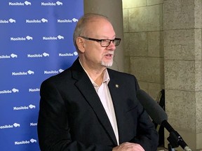 In a news conference Thursday, after news of a protest and subsequent lockdown at a Steinbach high school had been made public, Justice Minister and Steinbach MLA Kelvin Goertzen said he did not believe it was appropriate for protesters to hold their protest at a school on Thursday.