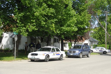 RCMP searched the Portage la Prairie home of the 40-year-old male suspect in the disappearance of Amber McFarland.