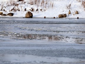The Winnipeg Fire Paramedic Service is warning people that ice on waterways is thin right now.  Chris Procaylo,  Saturday Nov. 20. 2021 Winnipeg Sun