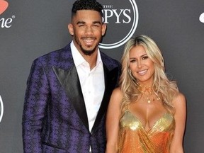 San Jose Sharks star Evander Kane and estranged wife, Anna.