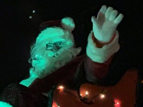 Santa on his Christmas eve journey.  Postmedia file