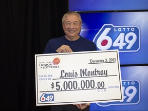 Louis Montroy needed to do a triple-take, just to make sure what he was seeing at the self-scanner when he checked his Lotto 6/49 ticket was right. But it was right: the Brandon man was Manitoba's latest Lotto millionaire after winning $5 million on the Nov. 24One live lost is one too m draw. The happy winner purchased his winning ticket from the Canadian Tire Gas Bar located at 1655 18 Street in Brandon.