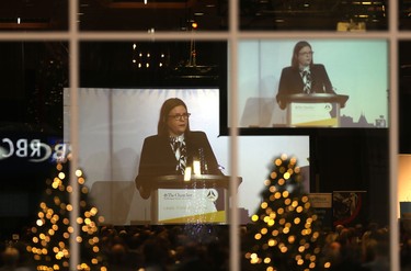 Premier Heather Stefanson delivers her state of the province speech, in Winnipeg on Dec. 2. 2021 Chris Procaylo/Winnipeg Sun
