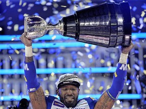 Defensive lineman Willie Jefferson will be back for another season with the Blue Bombers to chase a third straight Grey Cup.
