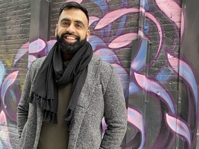 Former Winnipeg Blue Bombers offensive lineman Obby Khan is seeking the Progressive Conservative nomination in an upcoming byelection in the Fort Whyte riding in Winnipeg.