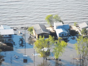 High water levels and  a summer storm left behind destruction at Twin Lakes Beach on Lake Manitoba in 2011.  Winnipeg Sun file