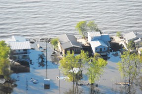 High water levels and  a summer storm left behind destruction at Twin Lakes Beach on Lake Manitoba in 2011.  Winnipeg Sun file