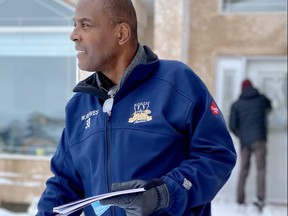 Former Winnipeg Blue Bombers running back Willard Reaves hits the campaign trail, running for the Liberal Party of Manitoba in an upcoming byelection in the Fort Whyte riding in Winnipeg. Former Blue Bombers offensive lineman Obby Khan is seeking the Progressive Conservative nomination for the same riding.