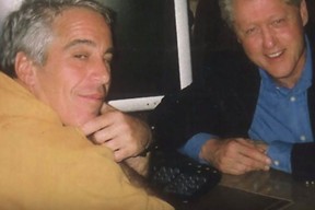 Buddy buddy. A British socialite says Jeffrey Epstein and former U.S. President Bill Clinton "were like brothers".