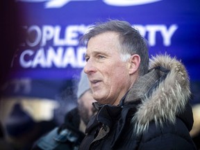 People's Party of Canada leader Maxime Bernier is holding meet-and-greets in Winkler and Steinbach Saturday as he considers running in Manitoba's Portage-Lisgar riding.