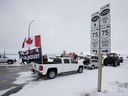 Haupt-US-Grenzübergang in Manitoba durch Protestkonvoi geschlossen