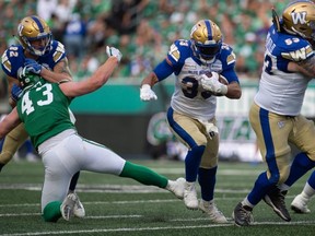 Running back Andrew Harris is reported to have earned around $150,000 last season, a next-to-impossible number for this team to match, given all the contract bumps elsewhere. Other Bombers RBs have earned more touches. BRANDON HARDER/Postmedia