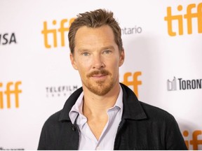 Benedict Cumberbatch attends the 2021 TIFF Tribute Awards Press Conference at Roy Thomson Hall on Sept. 11, 2021 in Toronto.