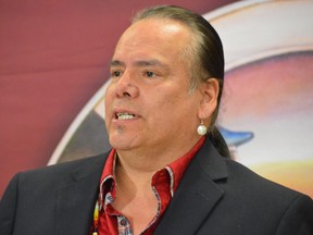 MKO Grand Chief Garrison Settee gave an impassioned speech this week speaking about why he believes Manitoba’s First Nations communities must work to take back control of CFS systems. Photo by Dave Baxter /Winnipeg Sun/Local Journalism Initiative