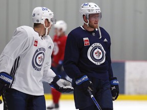 Should the Jets fail to gain ground on their playoff chase before the March 21 trade deadline, trades for both Andrew Copp (right) and Paul Stastny should be explored.