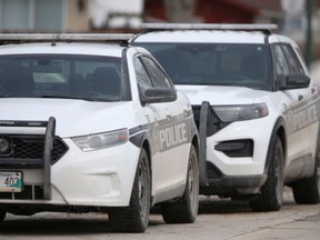 Winnipeg Police Service vehicles.