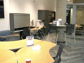 On Monday, the city of Winnipeg officially launched the brand new Community Connections space at the Millennium Library in downtown Winnipeg, a space the city says will be a welcoming area for visitors who may face issues including homelessness and poverty, as well as challenges with mental health and addictions. Handout photo