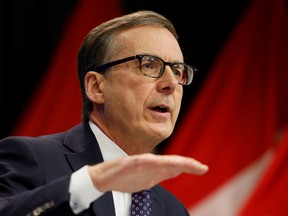 Bank of Canada Governor Tiff Macklem speaks during a news conference in Ottawa October 27, 2021.