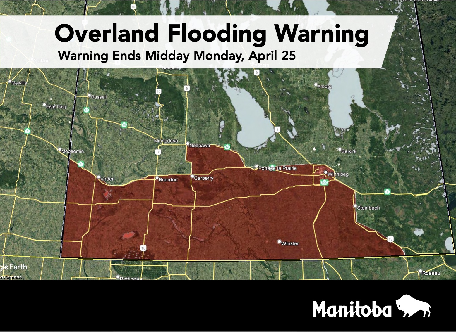 Flood warning issued for southern Manitoba Winnipeg Sun