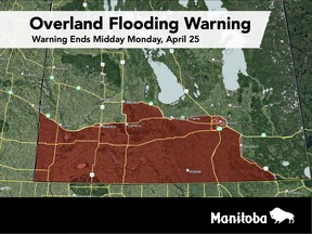Flood warning map