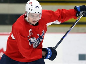 Defenceman Ville Heinola and the Moose lost to the Milwaukee Admirals on Saturday night.