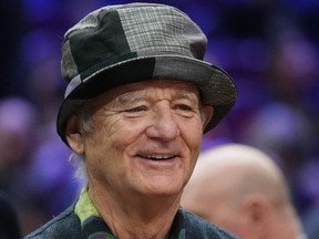 Bill Murray in attendance before the 2022 NBA All-Star Game at Rocket Mortgage FieldHouse.