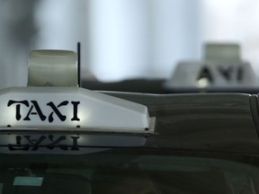 Taxis in Winnipeg on Wednesday, May 4.