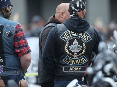 Numerous military veterans participated in the 14th Motorcycle Ride for Dad in Winnipeg on Saturday, May 28, 2022.