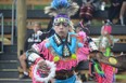 Dancer Tyson Prince takes part in a ceremony on Tuesday, at the grand opening of the brand new Maamawittaawiinan multi-use arbour and powwow grounds, on the Brokenhead Ojibway Nation.