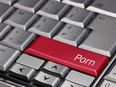 Computer keyboards don't actually come with a "porn" button, but this is the most appropriate main image we could find for a story about internet porn.