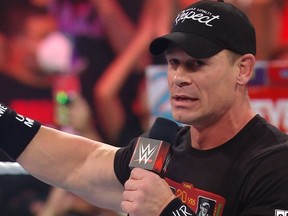 John Cena appears on WWE Raw on June 27, 2022.