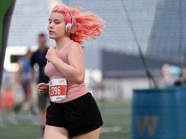 A 10K runner during the Manitoba Marathon in Winnipeg on Sun., June 19, 2022. KEVIN KING/Winnipeg Sun/Postmedia Network